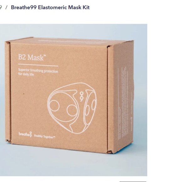 NIB Breathe99 Elastomeric Respirator - Black, Sheer Overlay, Extras - Picture 2 of 7